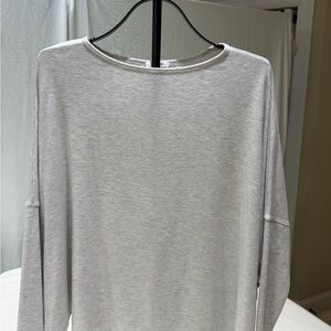 Helmut Lang Light Gray Long Sleeve Tee